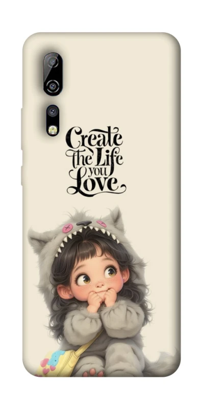 Чохол на ZTE Axon 10 Pro Create the life you love фото 1 з 1