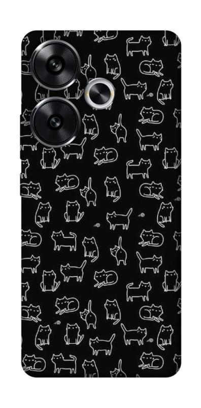 Чохол на Xiaomi Poco F6 Black Cats фото 1 Чохол на Xiaomi Poco F6 Black Cats фото 1 з 1