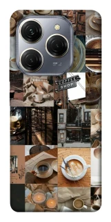 Чохол на TECNO Spark 20 Pro Coffee collage ver.3 фото 1 з 1