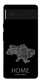 Чохол на Google Pixel 6 Ukraine black map фото 1 з 1