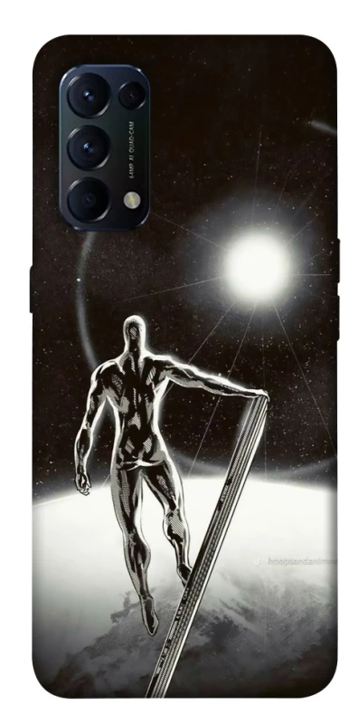 Чохол на Oppo Reno 5 4G Срібний серфер фото 1 з 1