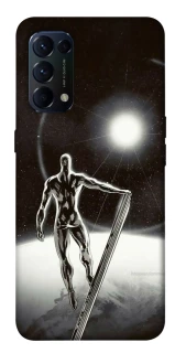 Чехол на Oppo Reno 5 4G Серебряный сёрфер фото 1 из 1