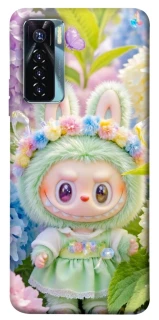Чехол на TECNO Camon 17 Pro Labubu & Flowers ver.2 фото 1 из 1