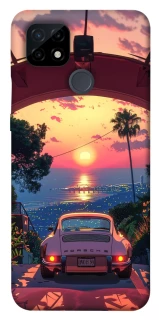 Чехол на Realme C21 Porsche at sunset фото 1 из 1