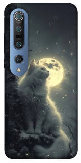 Чохол на Xiaomi Mi 10 / Mi 10 Pro Кіт під місяцем фото 1 з 1