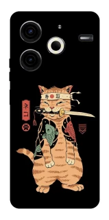 Чохол на TECNO Pova 6 Neo (LI6) Кіт-самурай фото 1 з 1