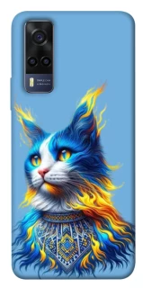 Чохол на Vivo Y53s Кіт патріот фото 1 з 1