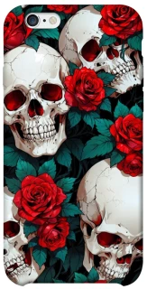 Чохол на Apple iPhone 6/6s (4.7") skull and rose фото 1 з 1