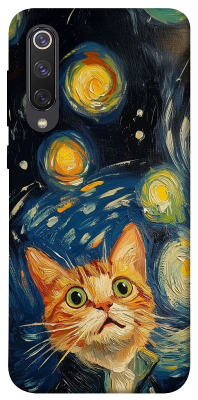 Чехол на Xiaomi Mi 9 SE paint cat фото 1 из 1