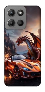 Чохол на Motorola Moto G15 Power Сar and dragon фото 1 з 1