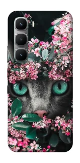 Чехол на Infinix Hot 60 Pro Кот в цветах фото 1 из 1