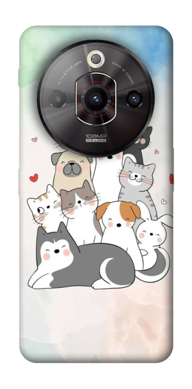 Чехол на ZTE Nubia Focus Pro Funny Pets ver.2 фото 1 из 1