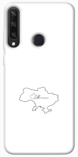 Чохол на Huawei Y6p Ukraine map фото 1 з 1