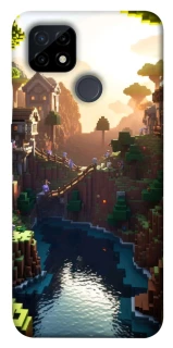 Чохол на Realme C21 Minecraft sunset фото 1 з 1