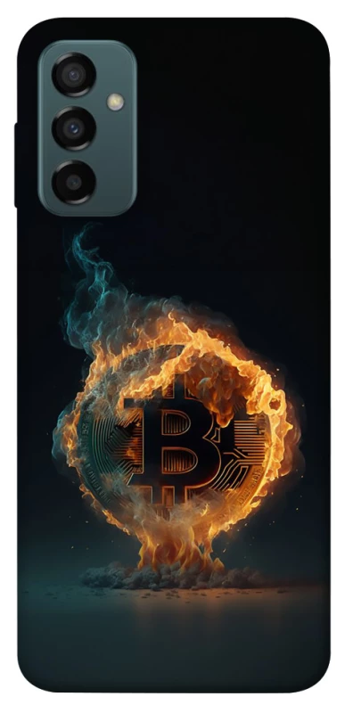 Чохол на Samsung Galaxy M13 4G Fire Bitcoin фото 1 з 1