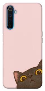 Чохол на Realme 6 Pro Peeping cat фото 1 з 1