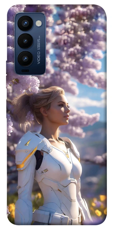 Чехол на TECNO Camon 18 Cyber space girl ver.1 фото 1 из 1
