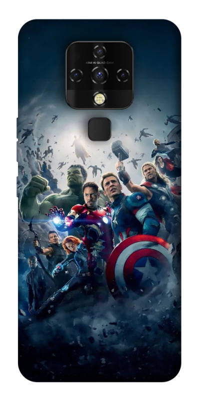 Чехол на TECNO Camon 16 SE Marvel heroes фото 1 из 1