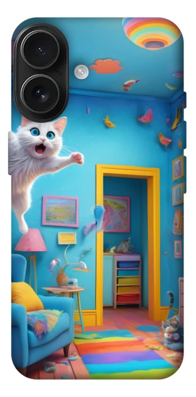 Чохол на Apple iPhone 17 (6.3") crazy cat фото 1 з 1