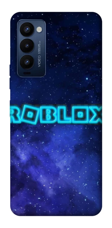 Чехол на TECNO Camon 18 Pro Roblox Space Logo Blue фото 1 из 1