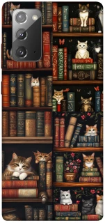 Чохол на Samsung Galaxy Note 20 Cats & Books фото 1 з 1