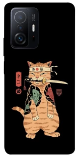 Чехол на Xiaomi 11T / 11T Pro Кот-самурай фото 1 из 1