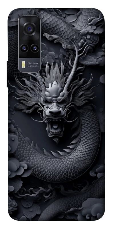 Чохол на Vivo Y31 black dragon фото 1 з 1