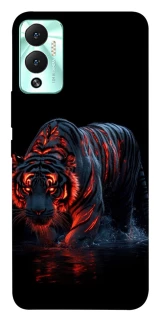 Чохол на Infinix Hot 12 Play fire tiger фото 1 з 1