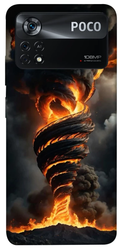 Чохол на Xiaomi Poco X4 Pro 5G Вогняний торнадо фото 1 з 1