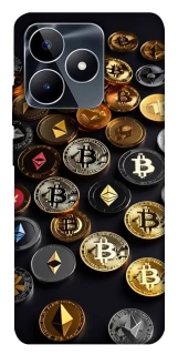 Чехол на Realme C53 Many coins фото 1 из 1