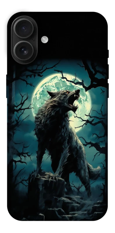Чохол на Apple iPhone 16 Plus Вовк під місяцем фото 1 з 1