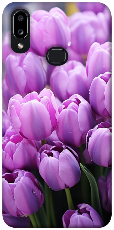 Чохол на Samsung Galaxy A10s Фіолетові тюльпани фото 1 з 1