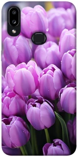 Чехол на Samsung Galaxy A10s Фиолетовые тюльпаны фото 1 из 1