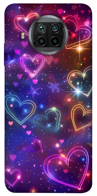 Чохол на Xiaomi Mi 10T Lite / Redmi Note 9 Pro 5G Drawn hearts фото 1 з 1