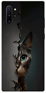 Чехол на Samsung Galaxy Note 10 Plus Кот-подглядыватель v2 фото 1 из 1