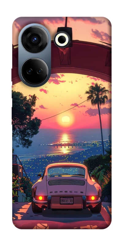 Чохол на TECNO Camon 20 Pro (CK7n) Porsche at sunset фото 1 з 1