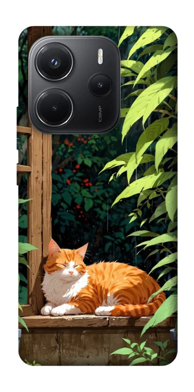 Чохол на Xiaomi Redmi Note 14 4G (Int. version) red cat фото 1 з 1