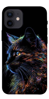 Чохол на Apple iPhone 12 mini (5.4") Чорний кіт фото 1 з 1