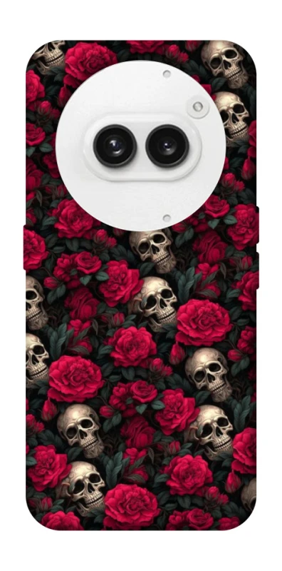 Чехол на Nothing Phone (2a) Черепа и розы фото 1 из 1