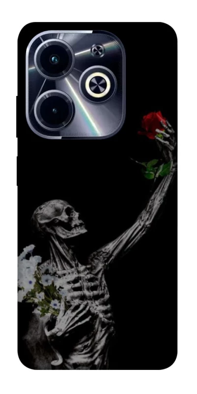 Чохол на Infinix Hot 40i Skeleton vs Rose фото 1 з 1