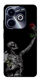 Чохол на Infinix Hot 40i Skeleton vs Rose фото 1 з 1