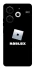 Чохол на TECNO Pova 6 Neo (LI6) Roblox logo black фото 1 з 1