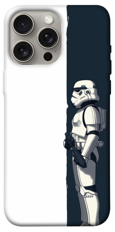 Чехол на Apple iPhone 15 Pro Max (6.7") Star Wars stormtrooper фото 1 из 1