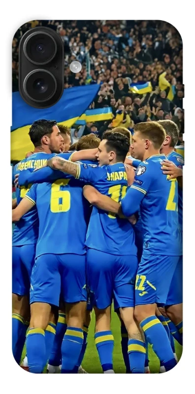 Чехол на Apple iPhone 16 Plus Сборная Украины v3 фото 1 из 1