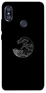 Чохол на Xiaomi Redmi Note 5 Pro / Note 5 (AI Dual Camera) Black tsunami фото 1 з 1