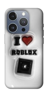 Чохол на Apple iPhone 16 Pro I love Roblox фото 1 з 1