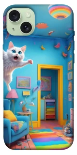 Чохол на Apple iPhone 15 Plus (6.7") crazy cat фото 1 з 1