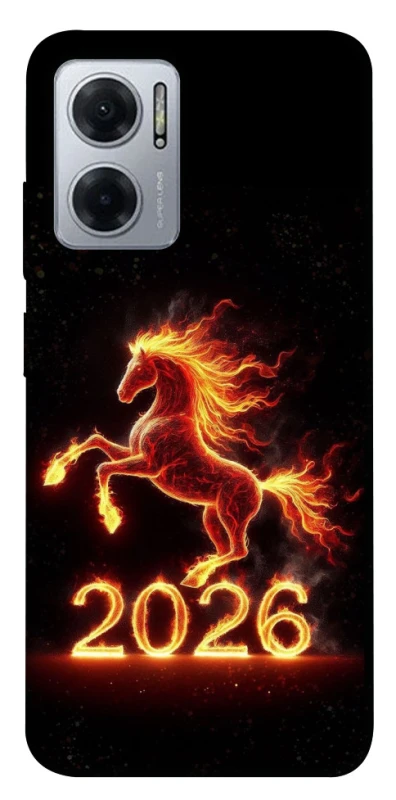 Чохол на Xiaomi Redmi Note 11E Red Fire Horse ver.1 фото 1 з 1