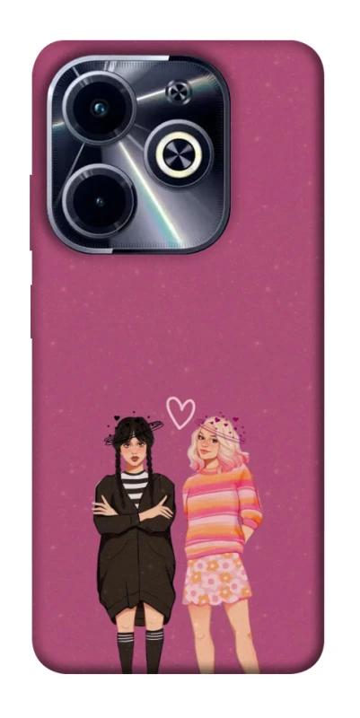 Чохол на Infinix Hot 40i Raven & Rainbow Wednesday фото 1 з 1