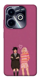 Чохол на Infinix Hot 40i Raven & Rainbow Wednesday фото 1 з 1